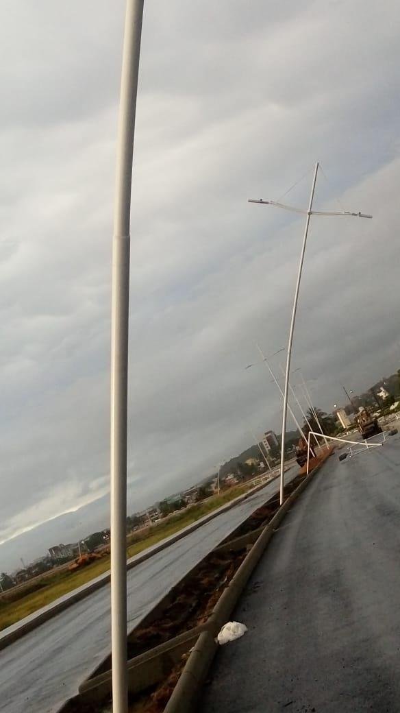 PONTE: ILUMINAÇÃO DO VIÁRIO NORTE É TESTADA