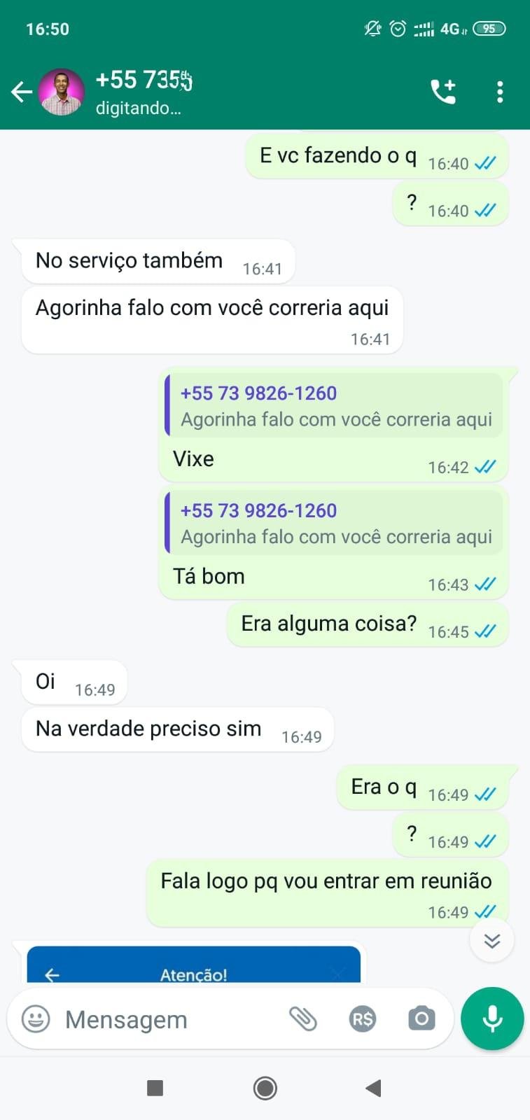 CRIMINOSOS SE PASSAM POR BLOGUEIRO DE ILHÉUS EM GOLPE DO WHATSAPP