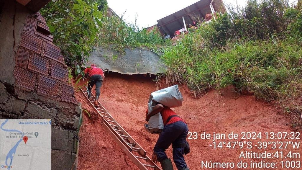 ILHÉUS REGISTRA CHUVA DE 220 MM NAS ÚLTIMAS 24 HORAS; SEIS PESSOAS FICARAM DESABRIGADAS E FORAM ENCAMINHADAS PARA UM ABRIGO