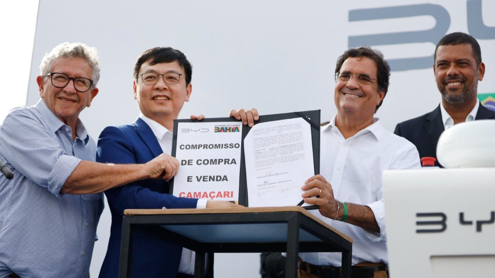 BYD INICIA OBRAS DE COMPLEXO FABRIL QUE DEVE GERAR 10 MIL EMPREGOS NA BAHIA  