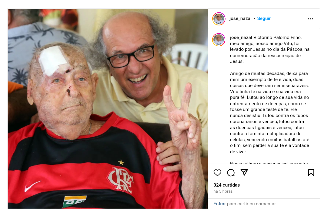 MORRE MÉDICO VICTORINO PALOMO FILHO, O 