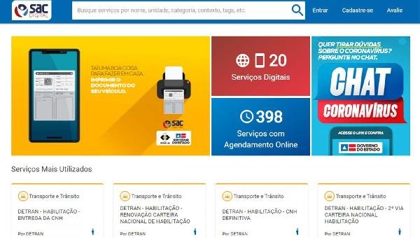 DETRAN-BA RETOMA PARCIALMENTE SERVIÇOS NO INTERIOR SOMENTE POR AGENDAMENTO NO SAC DIGITAL