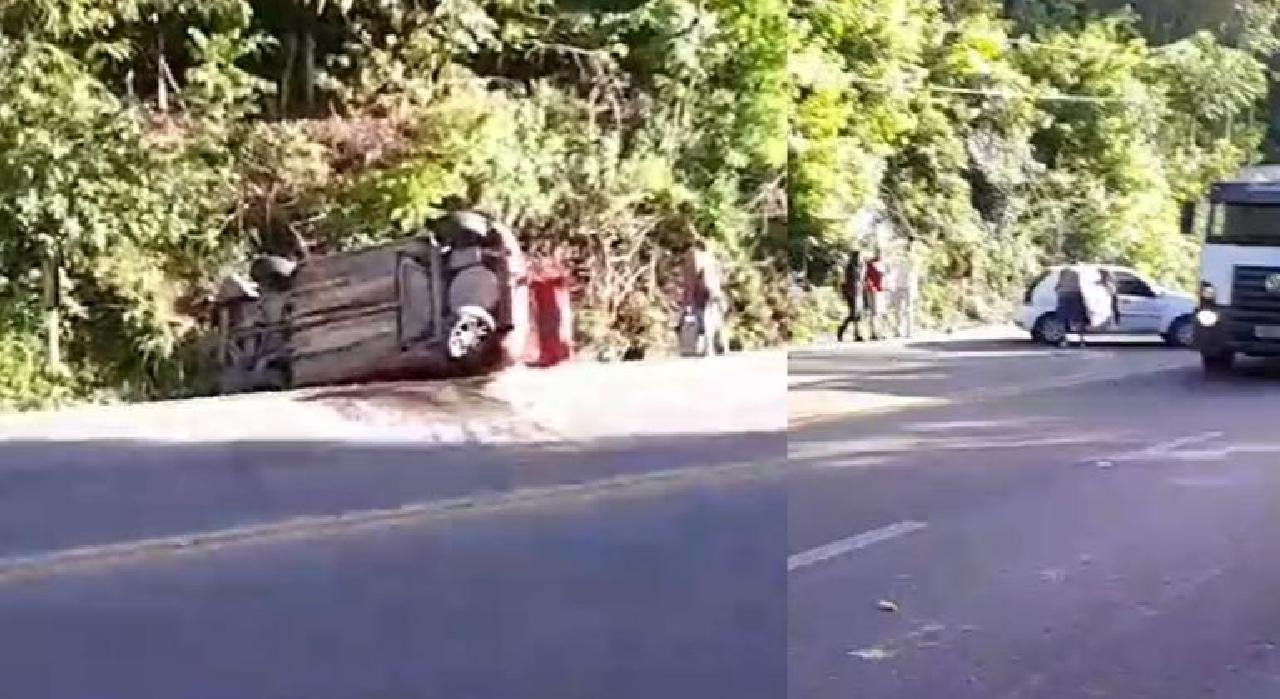 COLISÃO NA RODOVIA ILHÉUS-ITABUNA DEIXA DOIS FERIDOS