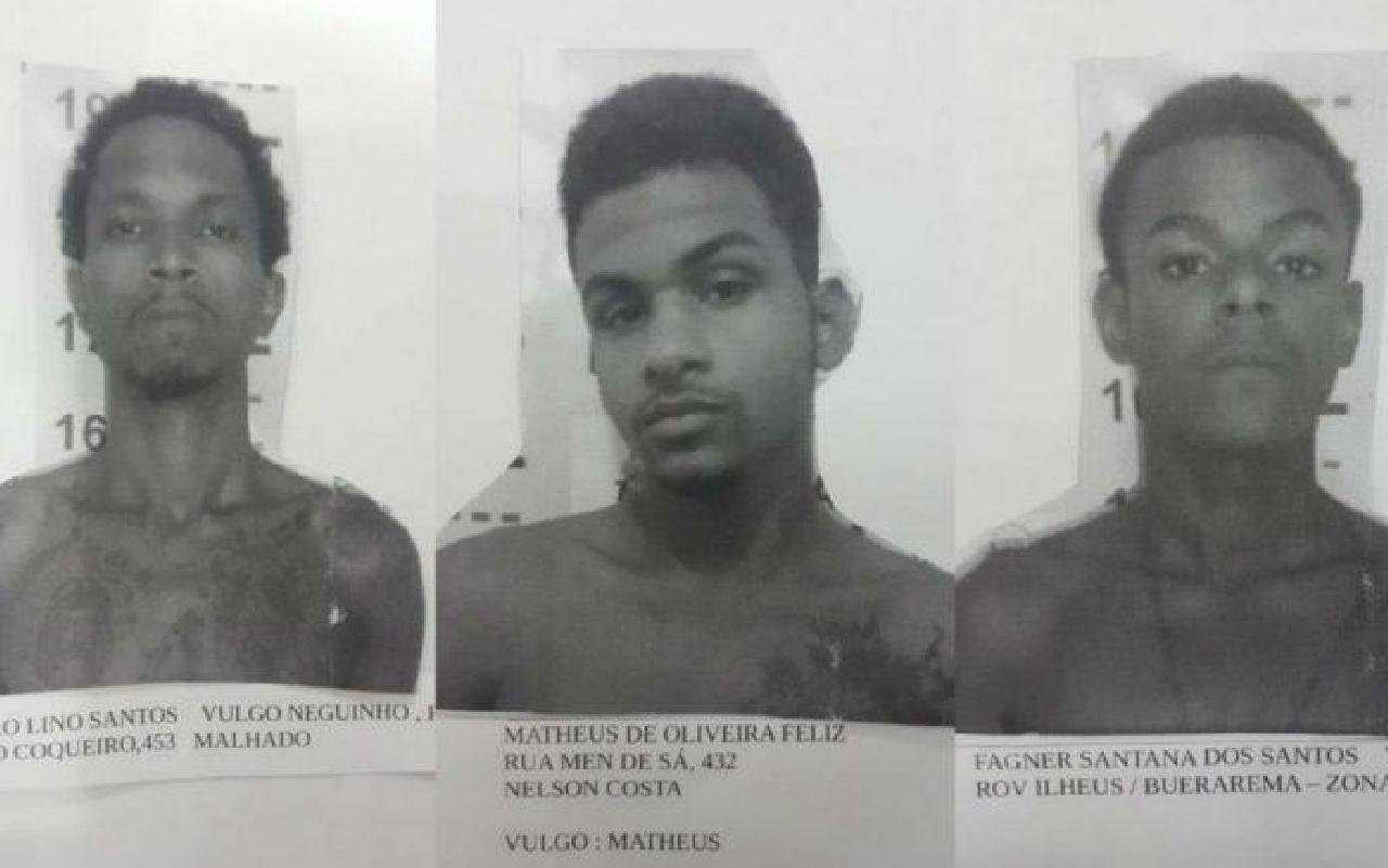 ILHÉUS: TRIO TERIA USADO CORDA PARA FUGIR DO PRESÍDIO