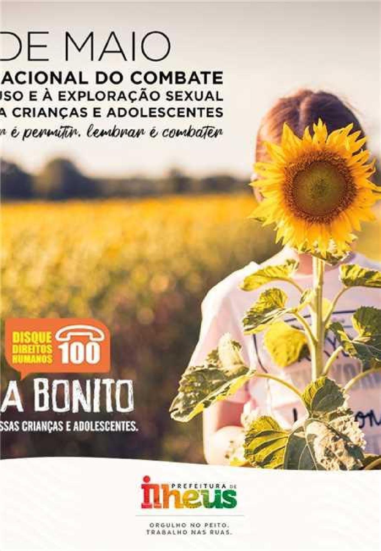 SECRETARIA REALIZA CAMPANHA CONTRA ABUSO E EXPLORAÇÃO SEXUAL DE CRIANÇAS E ADOLESCENTES