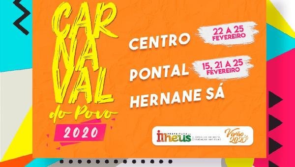 PROGRAMAÇÃO DO CARNAVAL DE ILHÉUS NA ZONA SUL PROMETE MUITA FOLIA