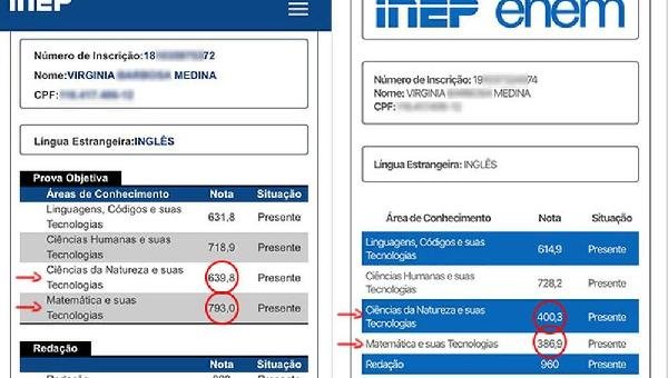 ERRO NO ENEM GERA QUEDA DE ATÉ 454 PONTOS NO DESEMPENHO DE CANDIDATOS