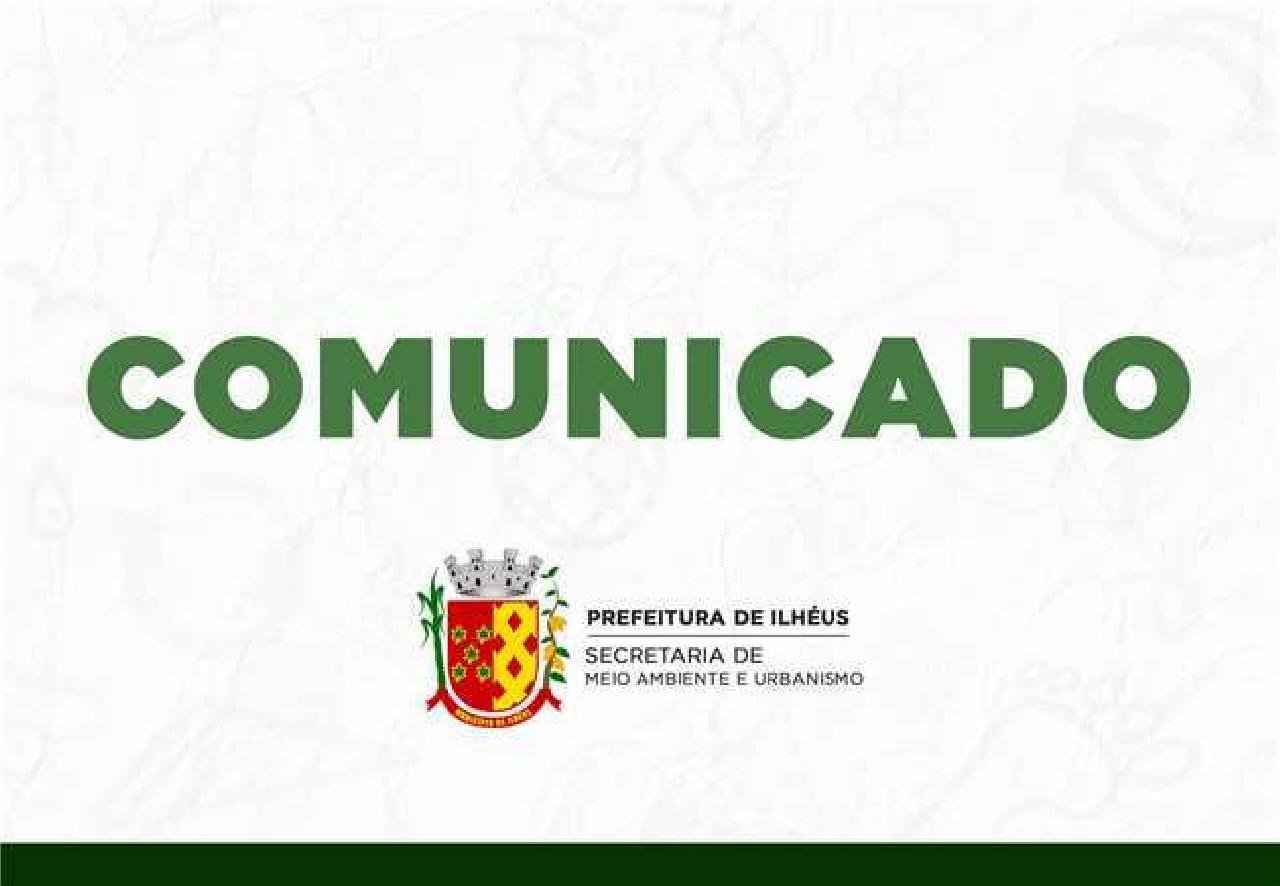 COMUNICADO À POPULAÇÃO SOBRE CORTE DE PALMEIRAS NA PRAÇA RUI BARBOSA