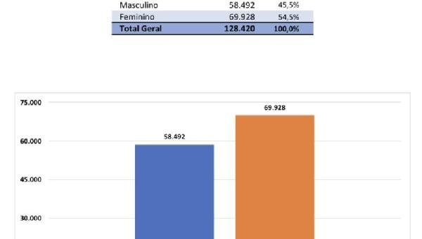 MULHERES REPRESENTAM 54.5% DO ELEITORADO ILHEENSE  