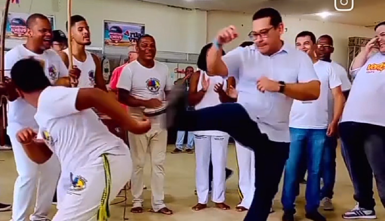 "SÃO BENTO, NUNCA FOI UM MARGINAL"! EM RITMO DE PRÉ-CAMPANHA, BENTO LIMA JOGA CAPOEIRA E TRECHO DE MÚSICA USADA SOA COMO RESPOSTA AOS ATAQUES SOFRIDOS