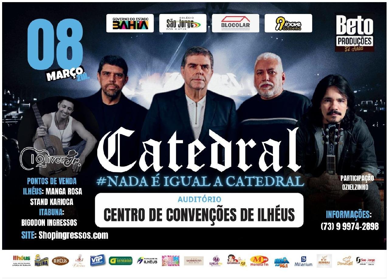 BANDA CATEDRAL SE APRESENTA EM MARÇO EM ILHÉUS 