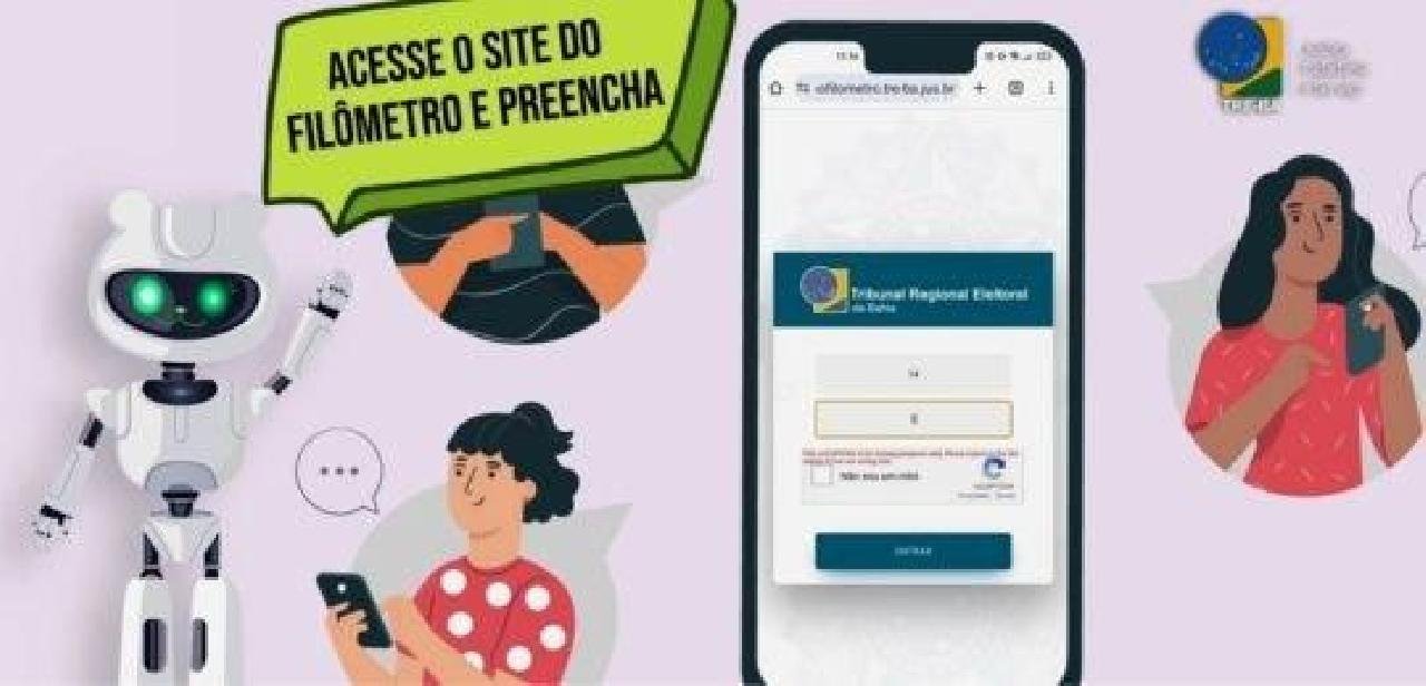 PROJETO PILOTO DO TRE-BA: ELEITORES PODEM VERIFICAR TEMPO DE ESPERA BA FILA DE VOTAÇÃO PELO SISTEMA FILÔMETRO