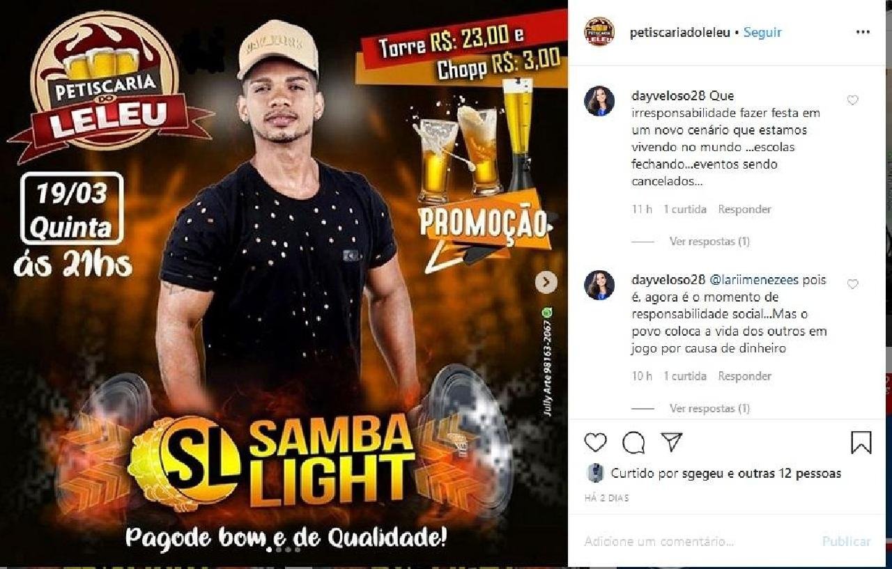 ILHÉUS: MESMO COM CORONAVÍRUS, SHOWS SÃO MANTIDOS EM BAR ATÉ DOMINGO