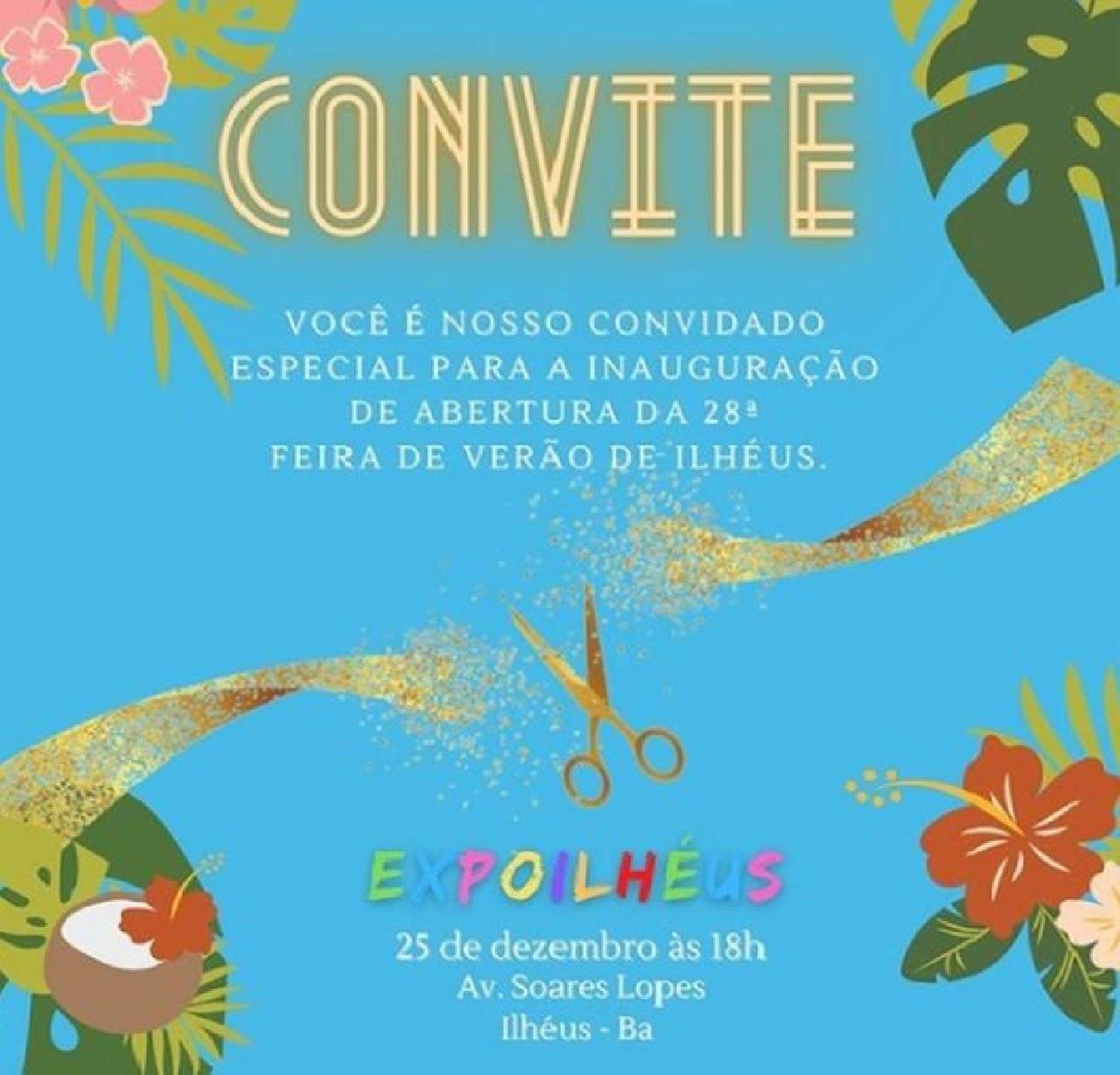 ABERTURA DA EXPOILHÉUS SERÁ NESTE SÁBADO, 25 DE DEZEMBRO