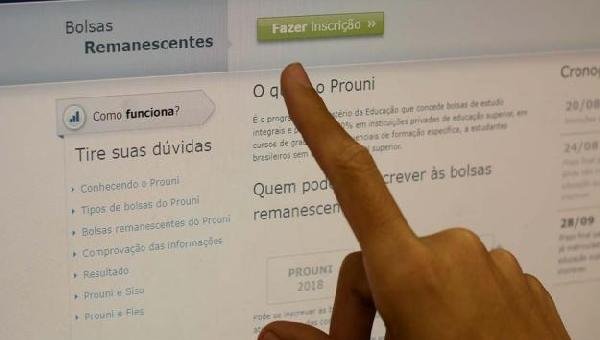 INSCRIÇÕES PARA O PROUNI COMEÇAM DIA 28 DE JANEIRO