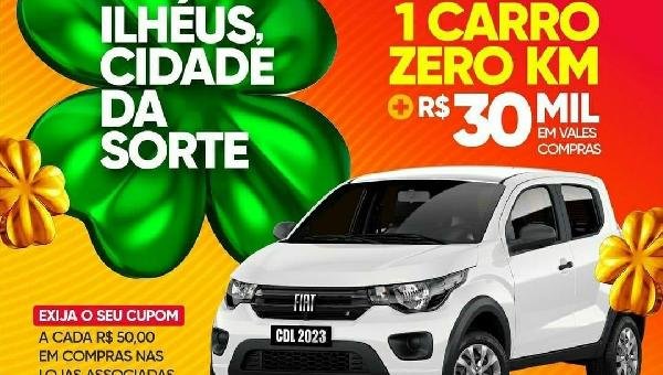 CAMPANHA DA CDL DE ILHÉUS INTEGRA COMEMORAÇÕES PELO ANIVERSÁRIO DA CIDADE E INOVA COM SORTEIO DE UM CARRO ZERO 