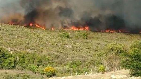 IBICOARA: INCÊNDIO ATINGE ÁREA DE VEGETAÇÃO HÁ CERCA DE 1 SEMANA