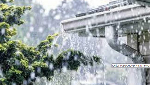 PREVISÃO DE CHUVA EM ILHÉUS SEGUE ATÉ TERÇA-FEIRA (23)