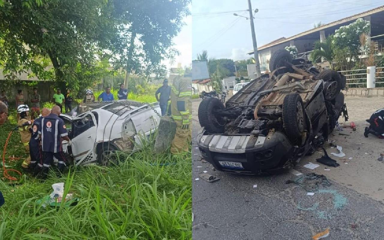 BEBÊ MORRE E SEIS PESSOAS FICAM FERIDAS APÓS BATIDA ENTRE CARROS NA BA-001