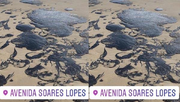 ILHÉUS: MANCHA DE ÓLEO CHEGA NA PRAIA DA SOARES LOPES