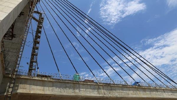 OBRAS DA NOVA PONTE EM RITMO ACELERADO