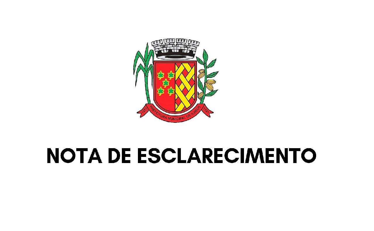 NOTA DE ESCLARECIMENTO 