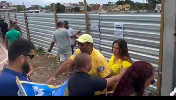 THIAGO MARTINS E MÁRIO ALEXANDRE: ENCONTRO POSTURADO E CALMO NO COLÉGIO DA POLÍCIA MILITAR EM ILHÉUS