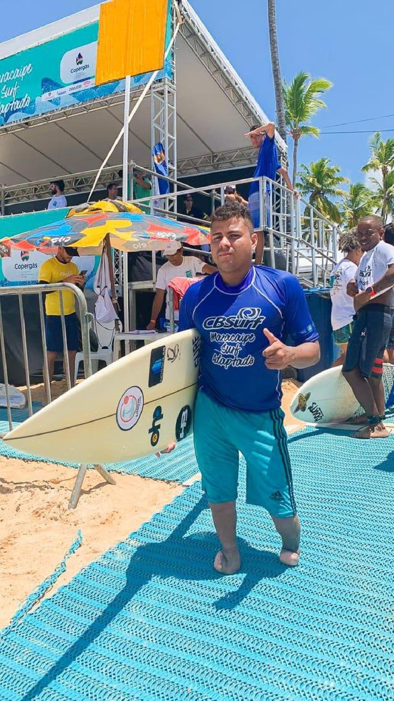 ATLETA ILHEENSE DO SURF ADAPTADOS CONQUISTA 3° LUGAR NO CAMPEONATO BRASILEIRO PERNAMBUCANO