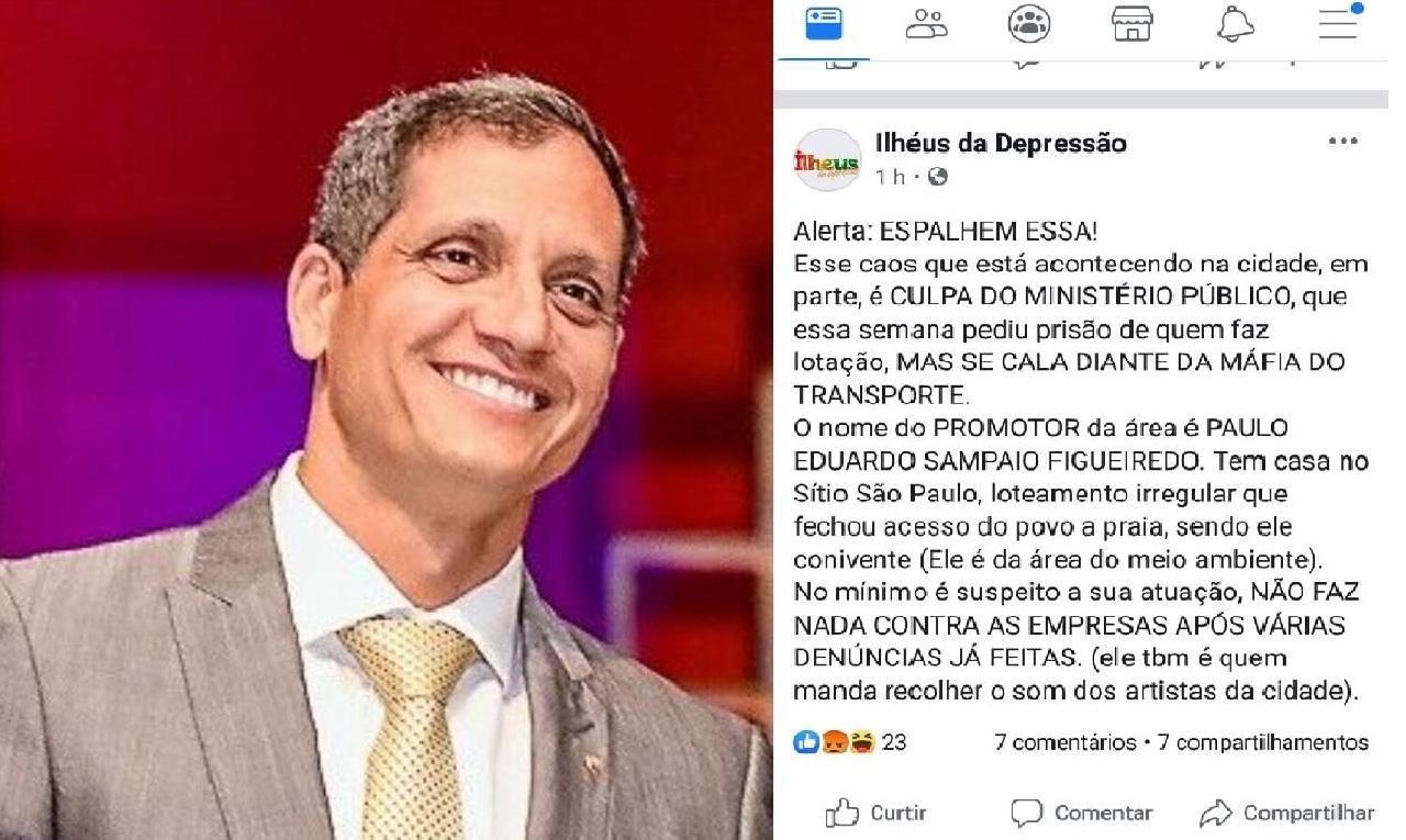 ILHÉUS: PÁGINA DO FACEBOOK ACUSA PROMOTOR DE SER CONIVENTE COM “MÁFIA” DO TRANSPORTE