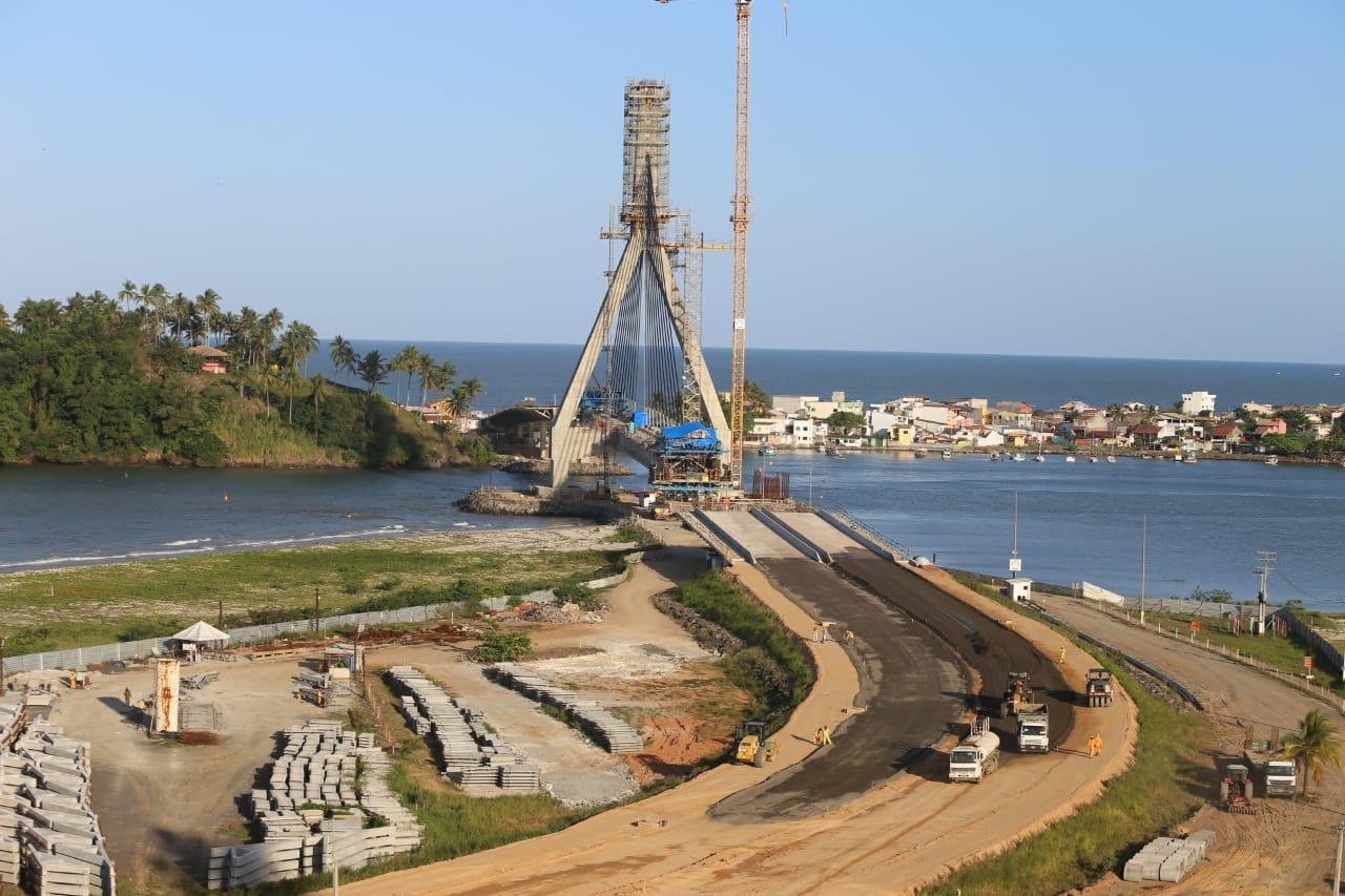 OAS INICIA PAVIMENTAÇÃO  ASFÁLTICA DO TRECHO CENTRO-NORTE DA PONTE