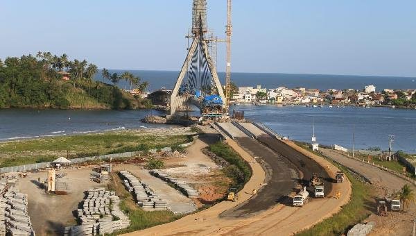 OAS INICIA PAVIMENTAÇÃO  ASFÁLTICA DO TRECHO CENTRO-NORTE DA PONTE