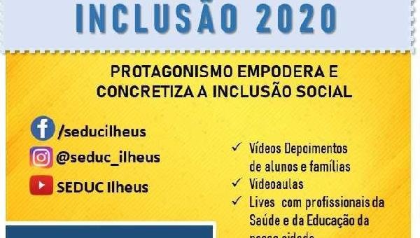 ILHÉUS: SEMINÁRIO DE INCLUSÃO 2020 MARCA SEMANA DA PESSOA COM DEFICIÊNCIA INTELECTUAL E MÚLTIPLA