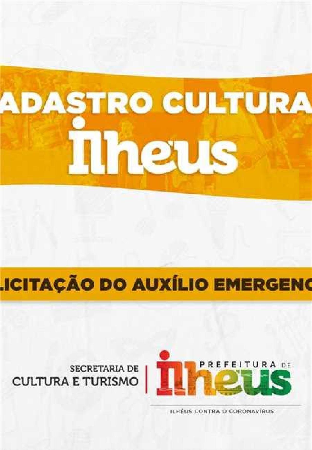 CLASSE CULTURAL É CONVOCADA PARA CADASTRO EM PLATAFORMA PARA RECEBIMENTO DO AUXÍLIO EMERGENCIAL 