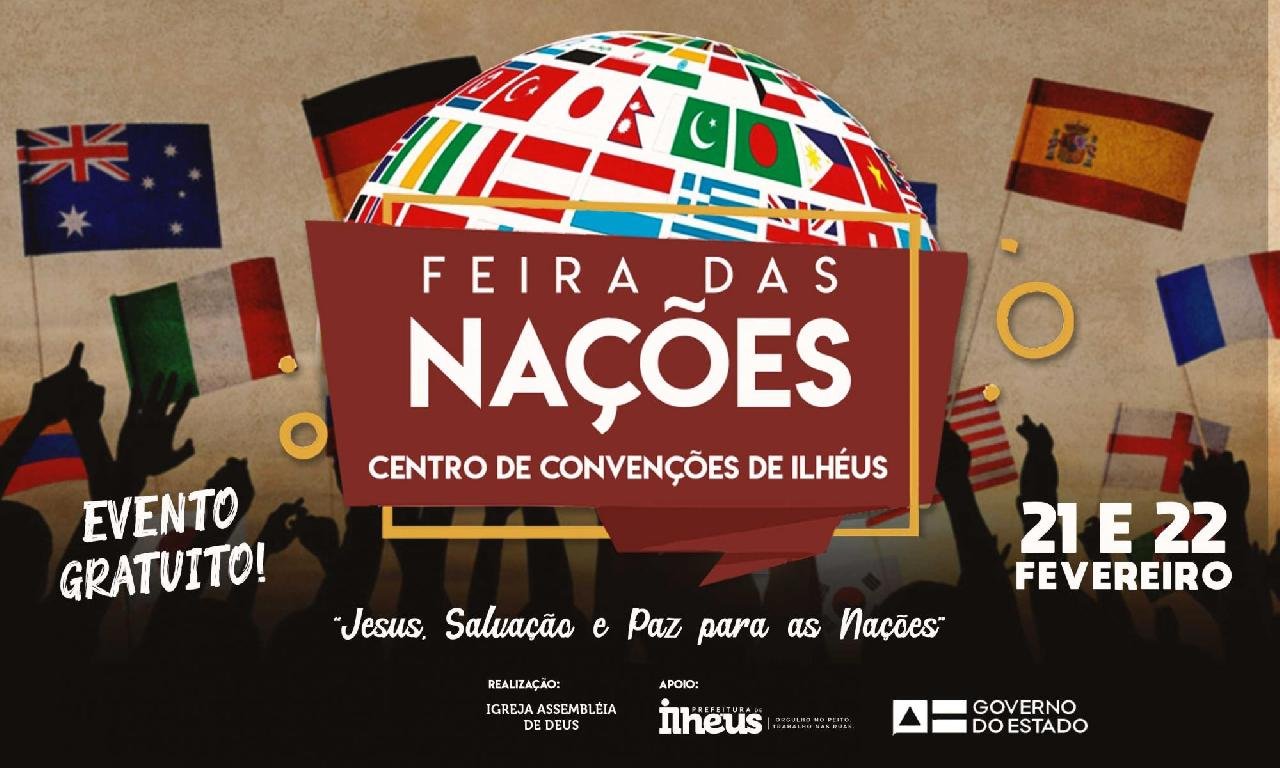 FEIRA DAS NAÇÕES TEM INÍCIO NESTA SEXTA (21) COM PROGRAMAÇÃO MISSIONÁRIA EM ILHÉUS