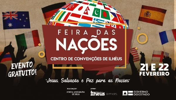 FEIRA DAS NAÇÕES TEM INÍCIO NESTA SEXTA (21) COM PROGRAMAÇÃO MISSIONÁRIA EM ILHÉUS