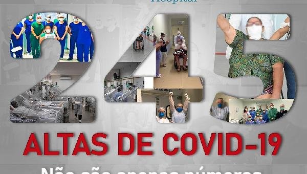 HOSPITAL VIDA MEMORIAL COMEMORA 245 ALTAS APÓS INTERNAÇÃO DE COVID 19 